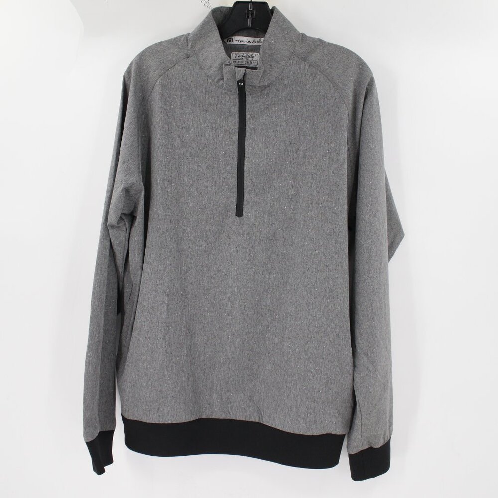 Travis Mathew Golf Jacket Mens Medium Patrick Cantlay 1/4 Zip Pullover Pockets